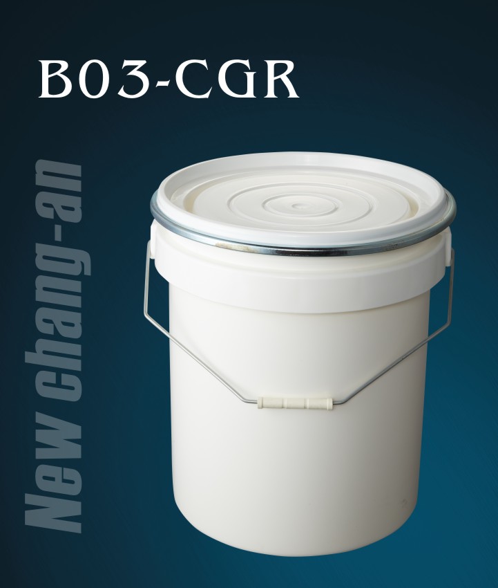 5 gallon thùng nhựa B03-CGR với nắp và tay cầm cho chất kết dính xây dựng